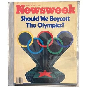 Newsweek Magazine January 28 1980‎ Olympics Boycott Cover Vintage Collectible